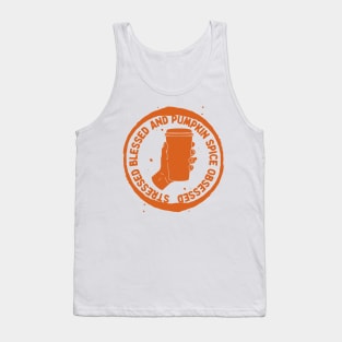 Stressed Blessed Pumpkin Spice Obsessed, Autumn Fall Tank Top